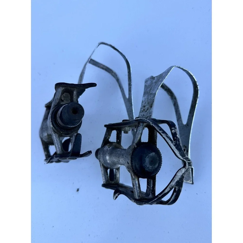 Vintage‎ Ofmega Black Mistral Pedals and Christophe Clips - Used